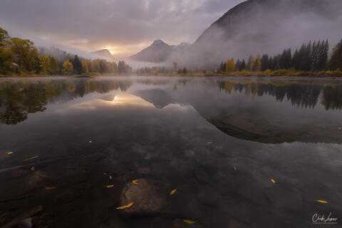 Sunrise at Island Lake in Marble, Colorado.