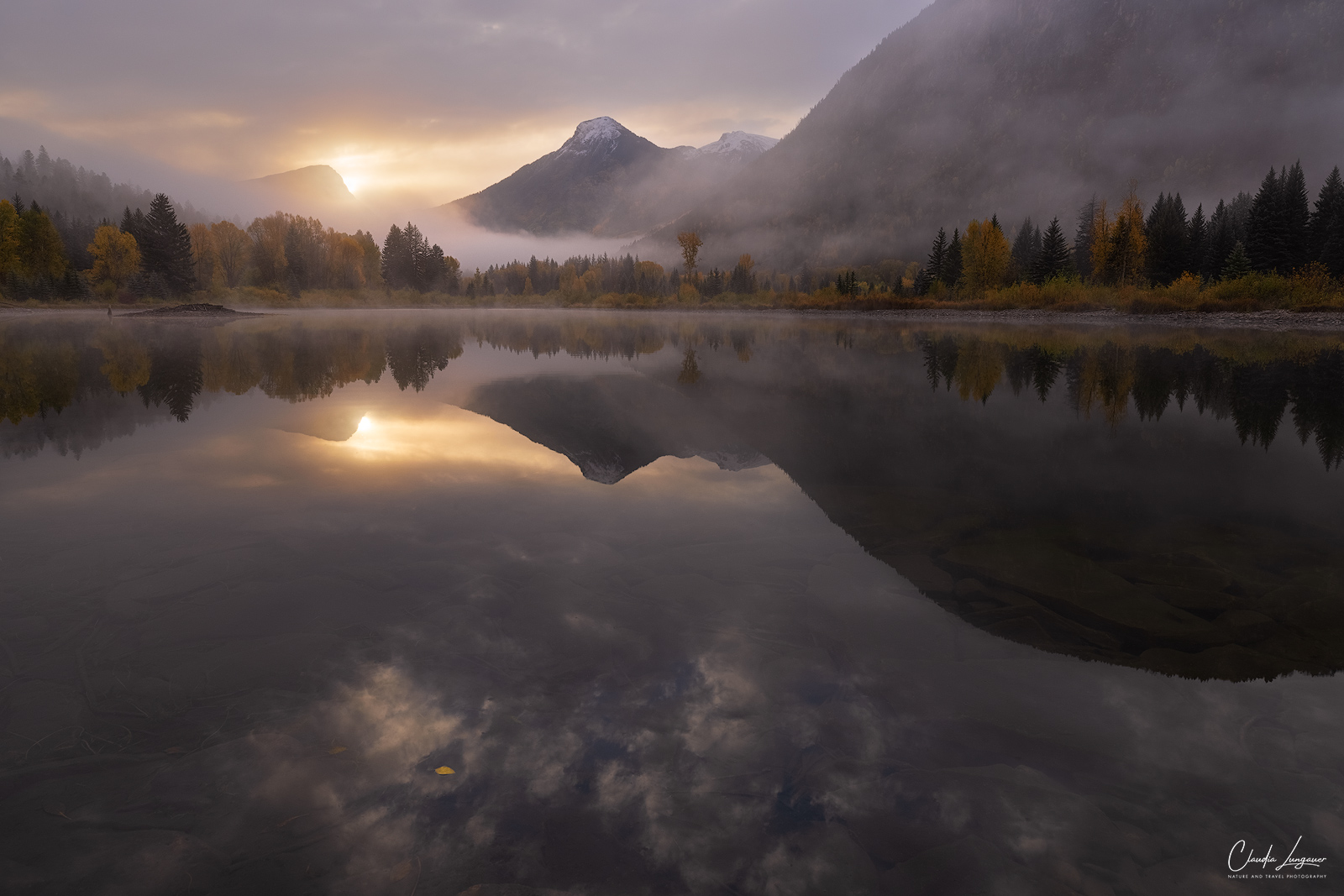 Sunrise at Island Lake in Marble, Colorado.