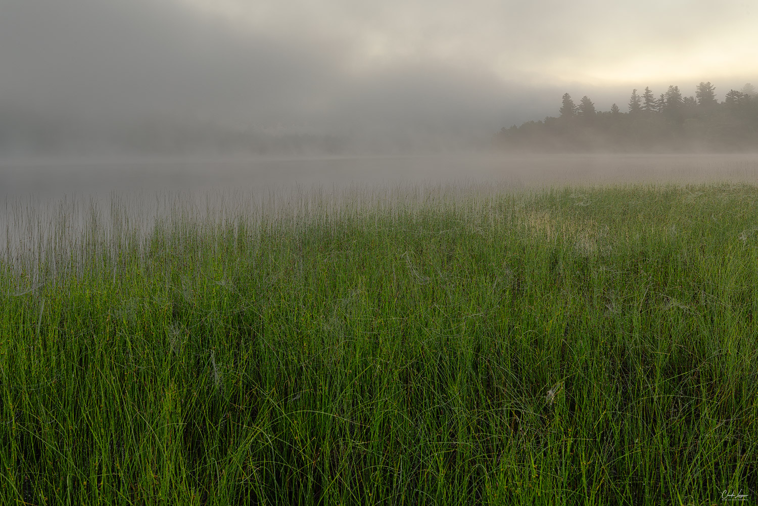 Connery Pond in the Adirondacks at sunrise.