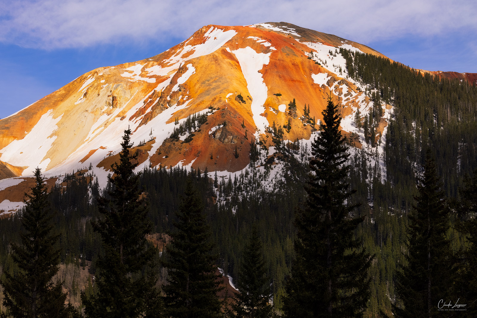 View of San Juan Mountains on the Million Dollar Highway.